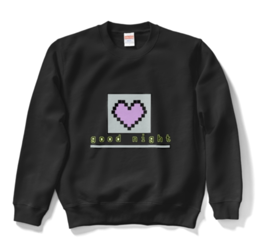 goodnightドットスウェット グレー