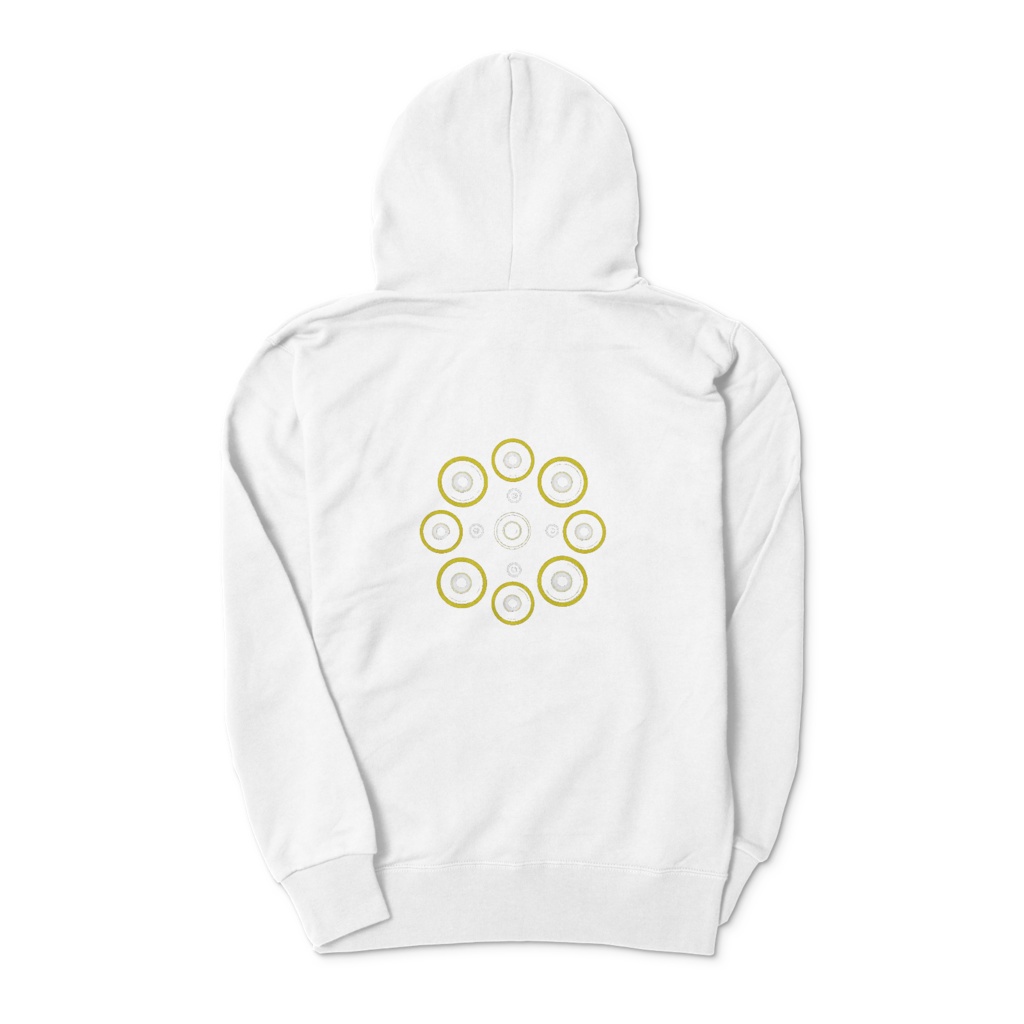 ひねみわつらパーカー(ホワイト)