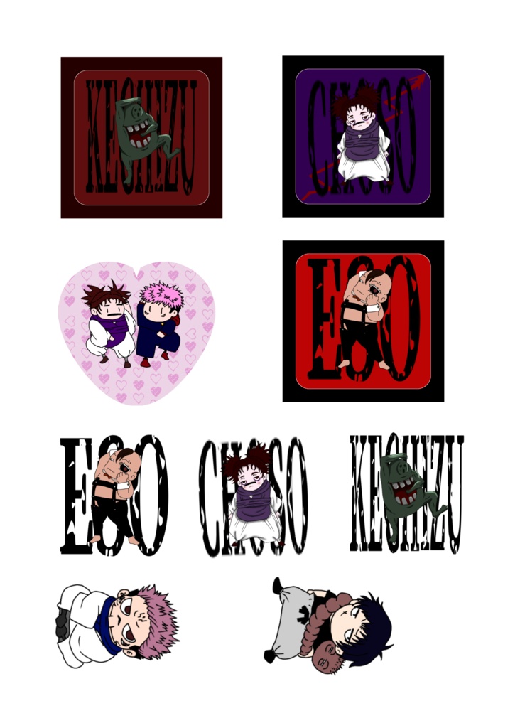 ポスカ&シール&しおりセット