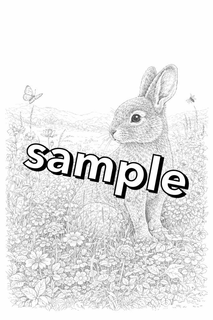 【やさしい大人の塗り絵】森のなかまたちの塗り絵〜自然と動物たち編〜