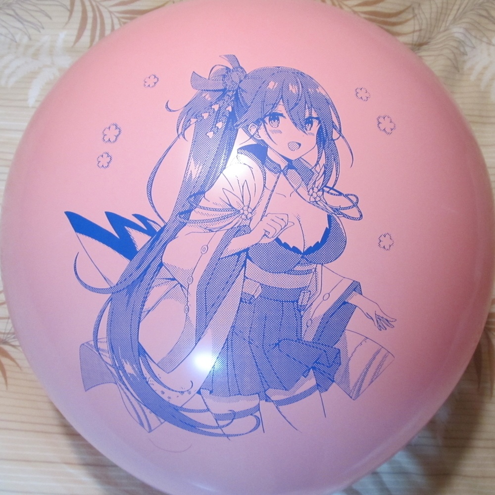 瑞鶴イラスト風船 両面印刷 Puchi Balloon Laboratory Booth