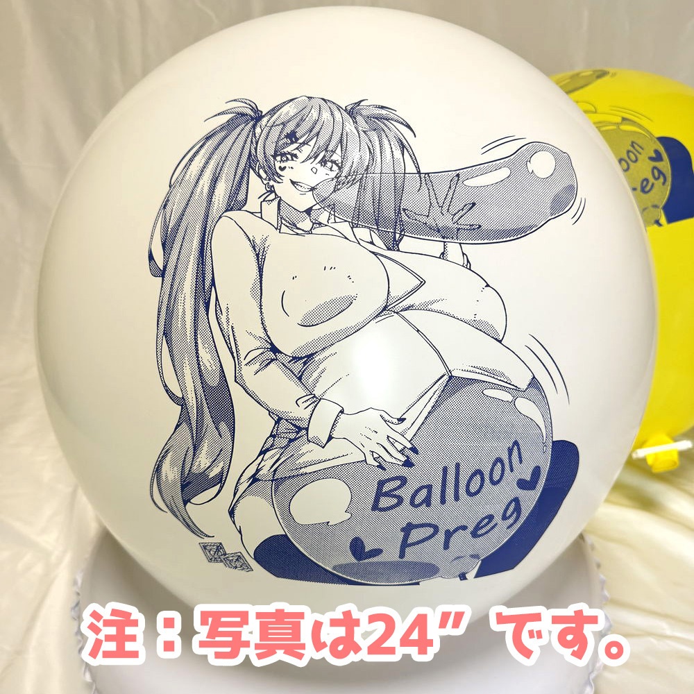オリジナル風船膨らましアメリカンギャル 100インチ イラスト風船