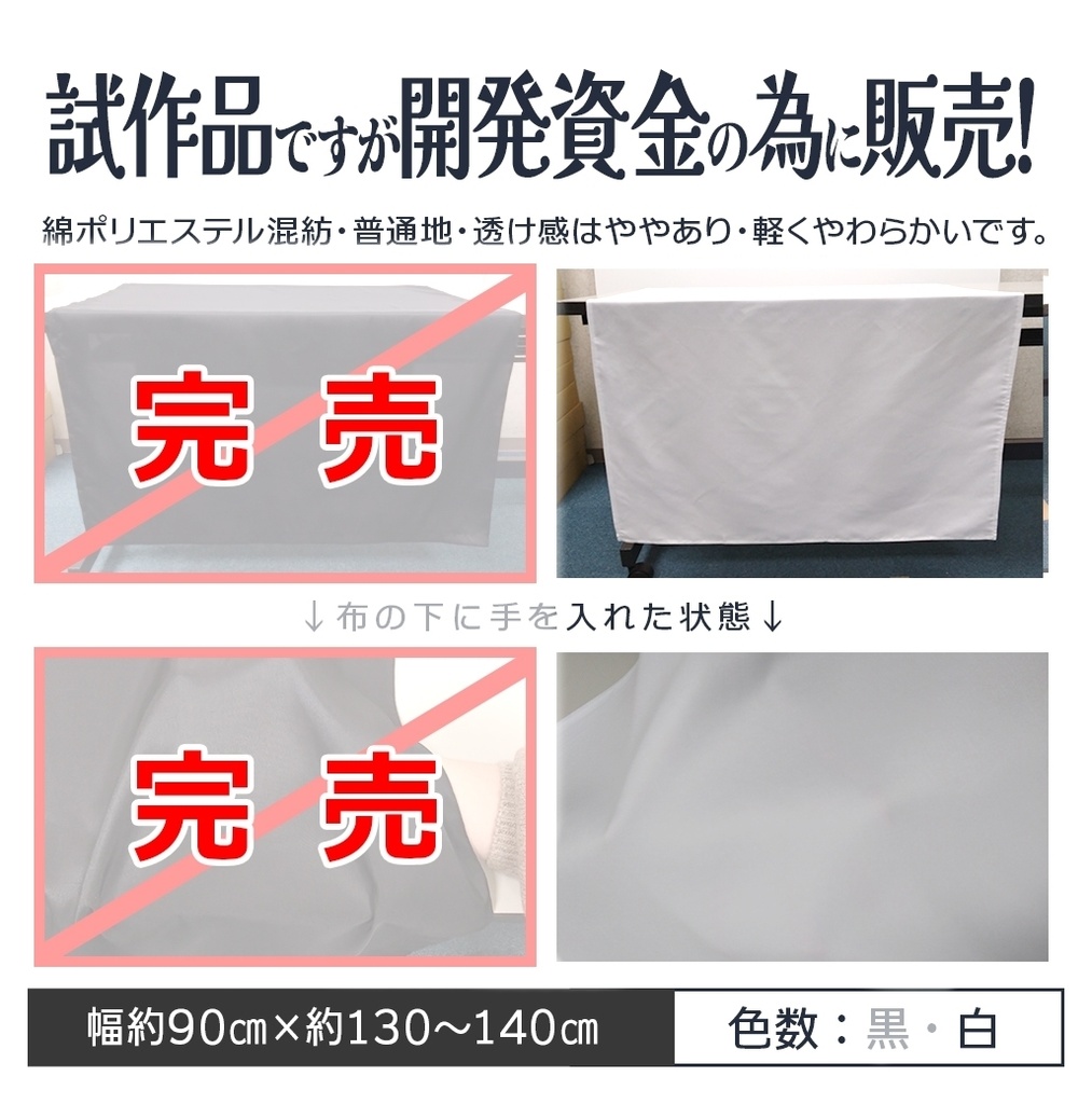 四隅をぬった布