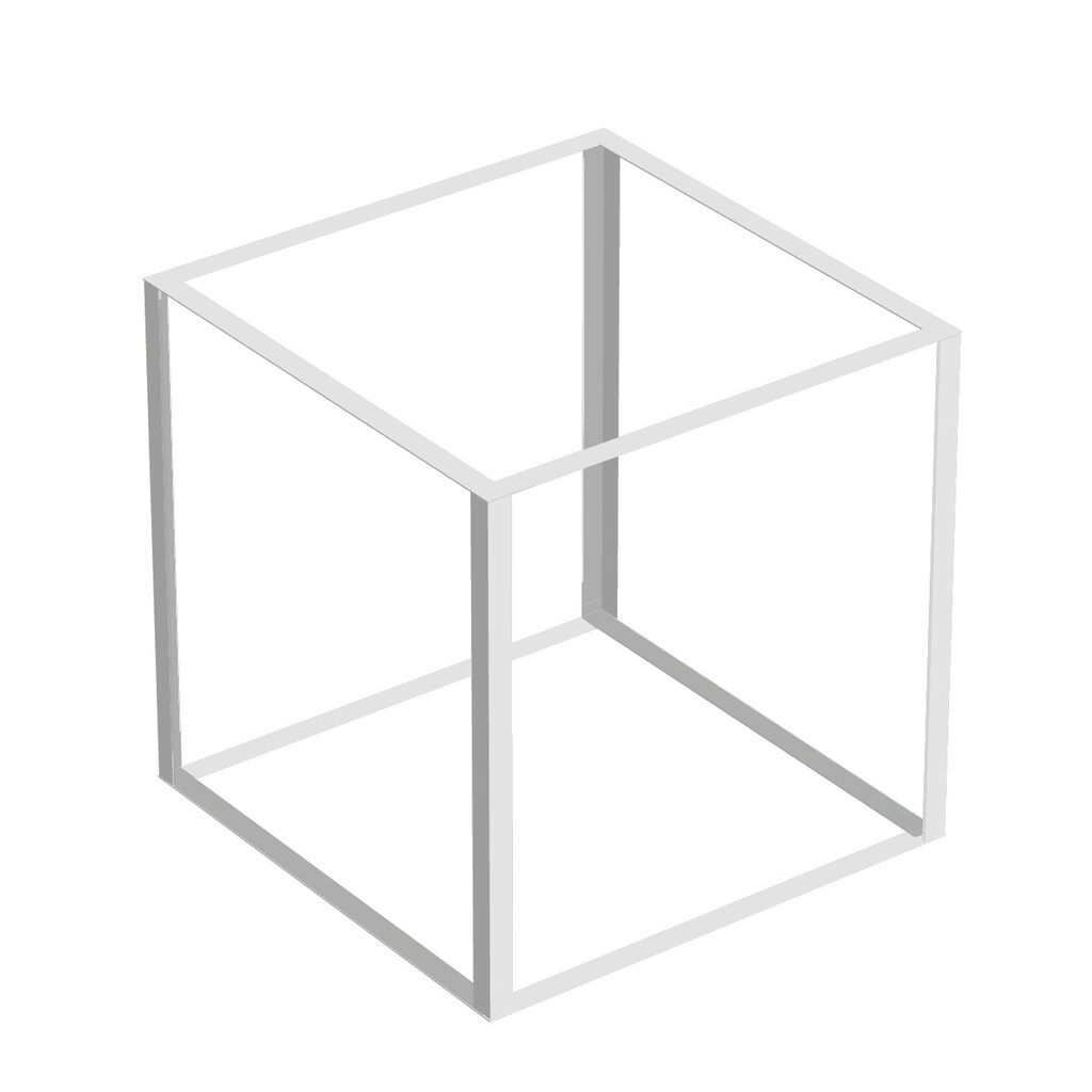 [デッサンに]立方体のワクglbファイル