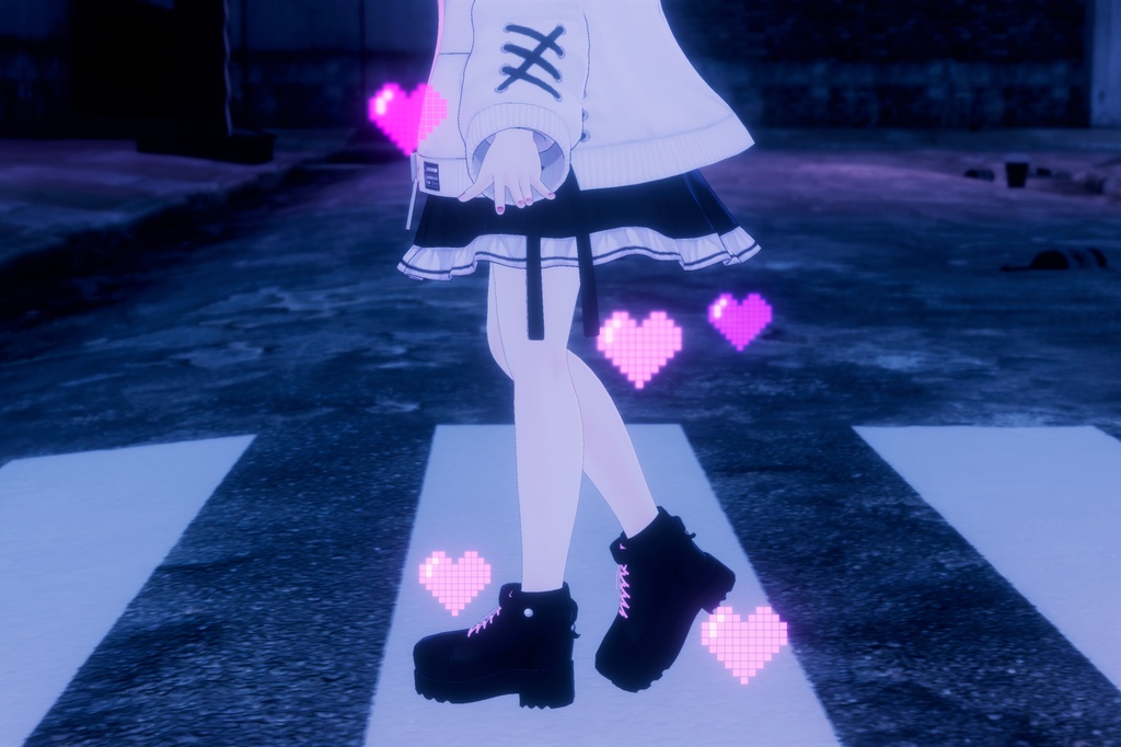 【FREE】8bitハートパーティクル