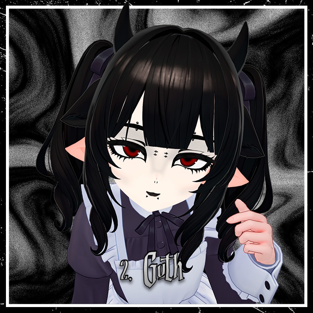 【ミルティナ(Milltina)】 Goth Phases Makeup & Eyes & Face Blendshape