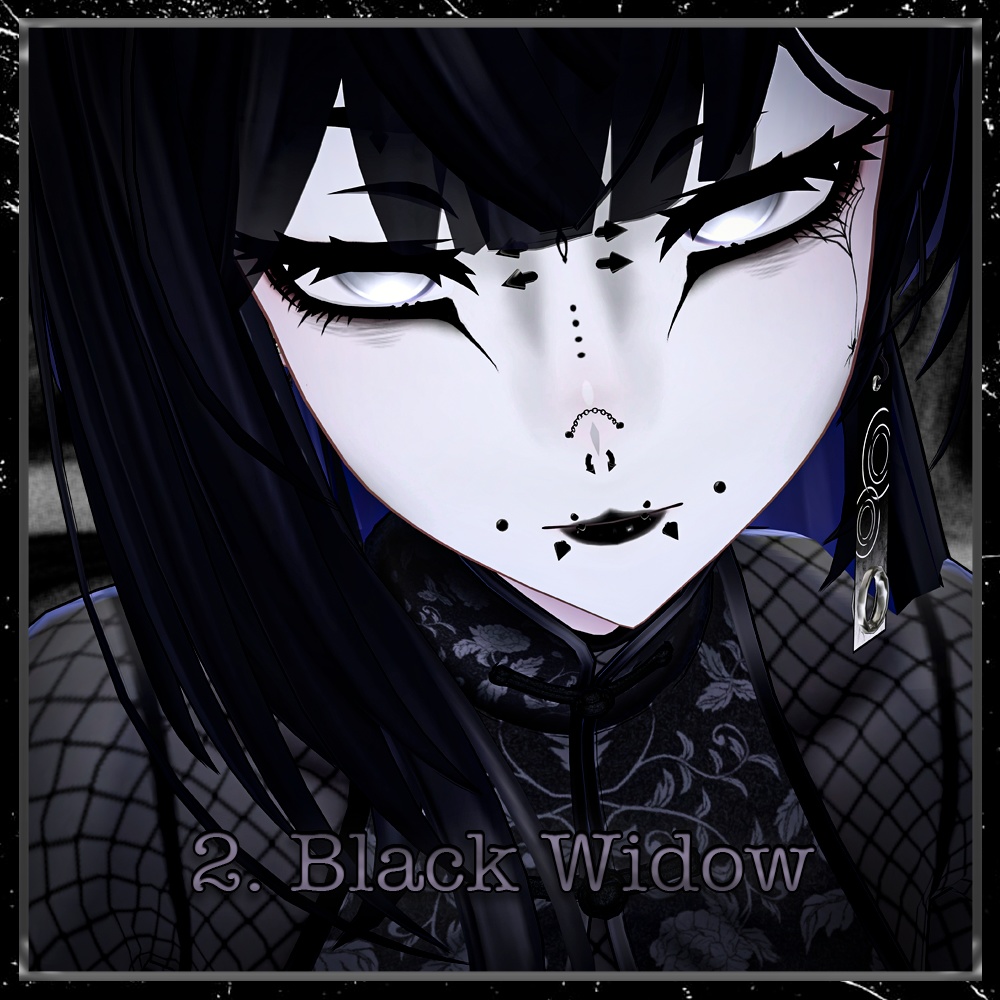 【ラシューシャ(Lasyusha)】 Black Widow Make-up & Face Blendshape 🕷