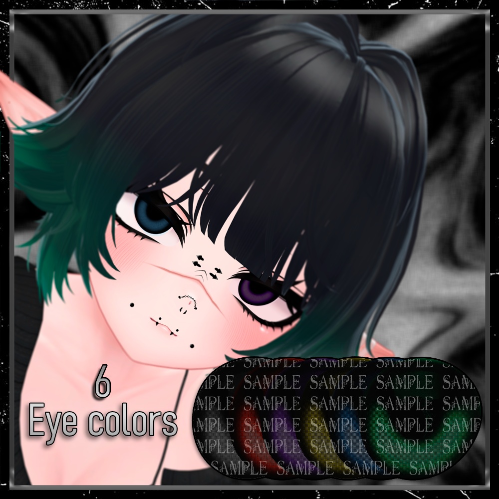 【愛莉(Airi)】 Grunge Make-up & Eyes & Face Blendshape 🗡