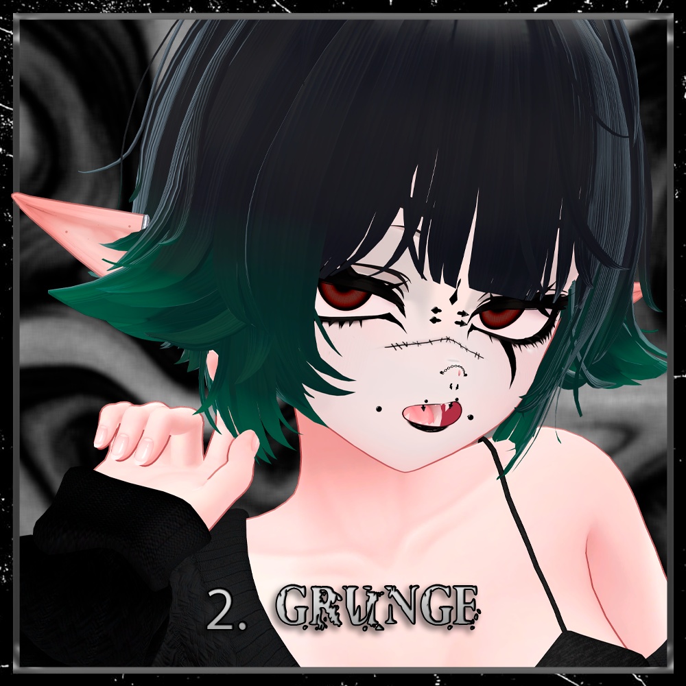 【愛莉(Airi)】 Grunge Make-up & Eyes & Face Blendshape 🗡