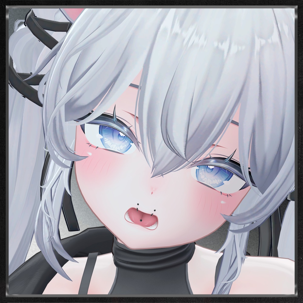 【20アバター対応】 Venom Bite Tongue Piercing 🐍 【20 Avatars】