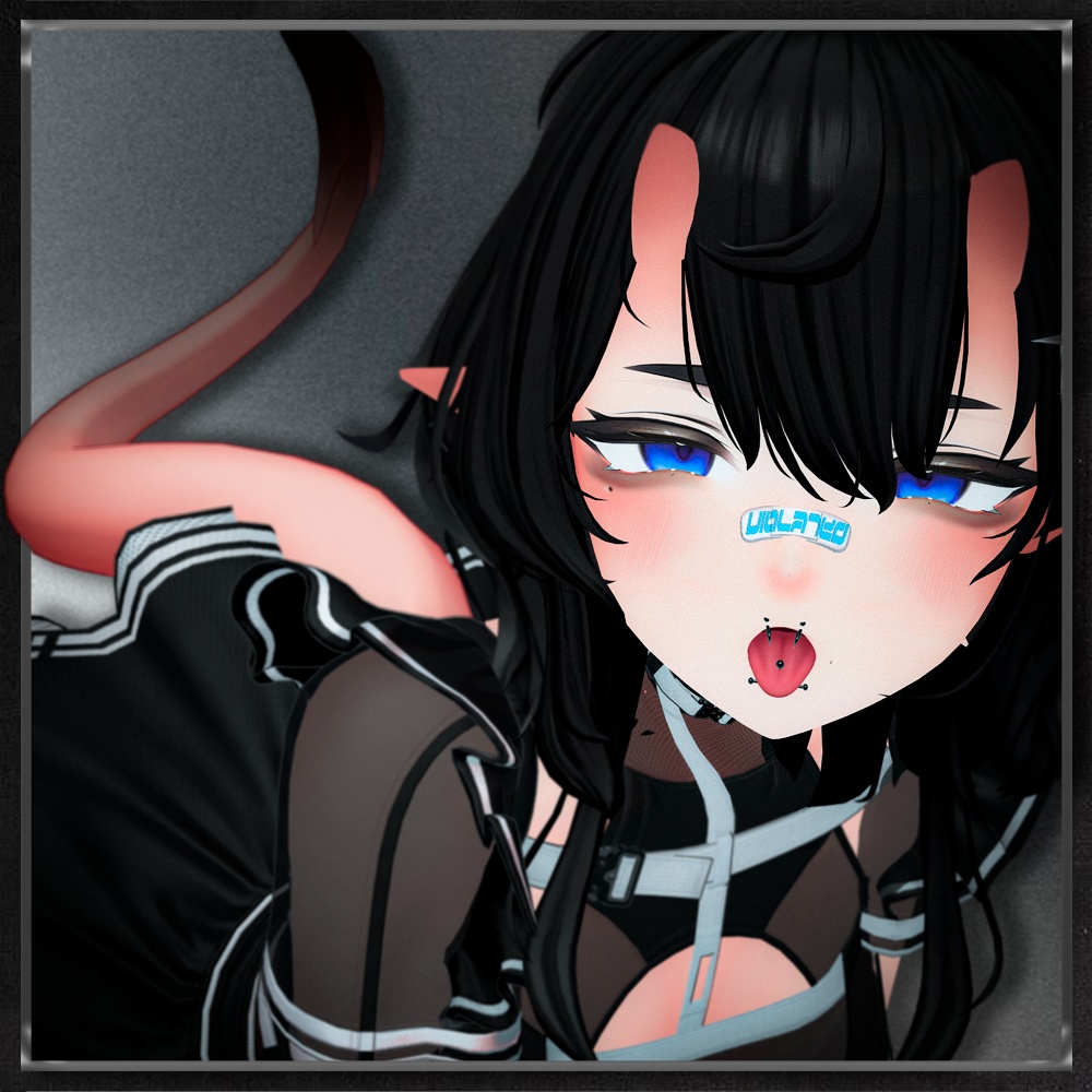 【20アバター対応】 Venom Bite Tongue Piercing 🐍 【20 Avatars】