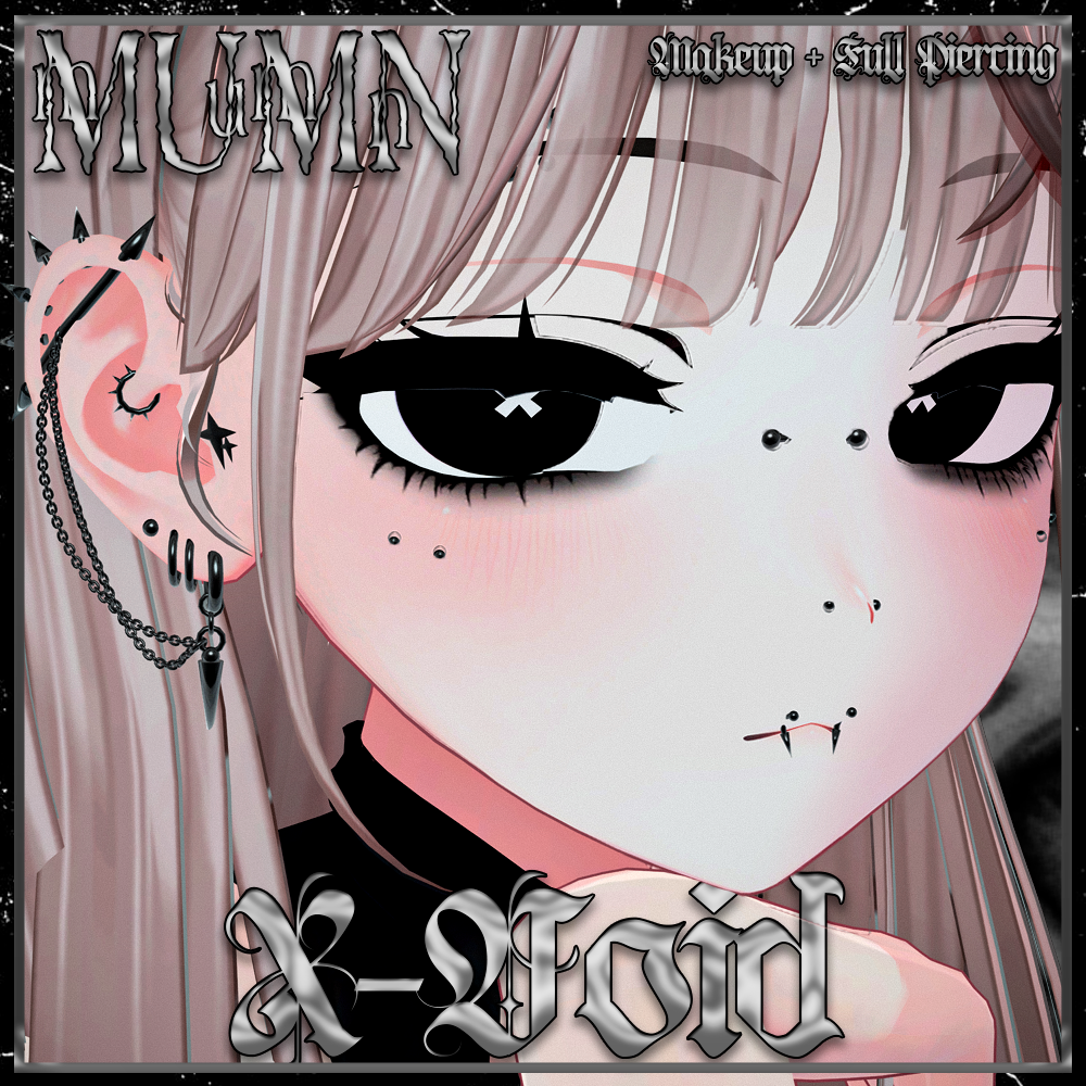 【しなの(Shinano)】 X-Void Make-up & Face Blendshape & Piercings🌌