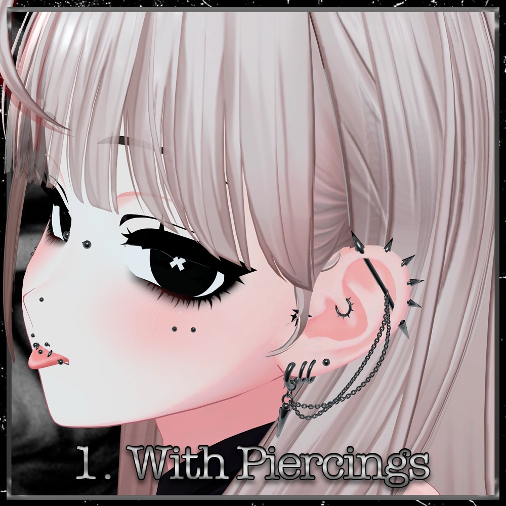 【しなの(Shinano)】 X-Void Make-up & Face Blendshape & Piercings🌌