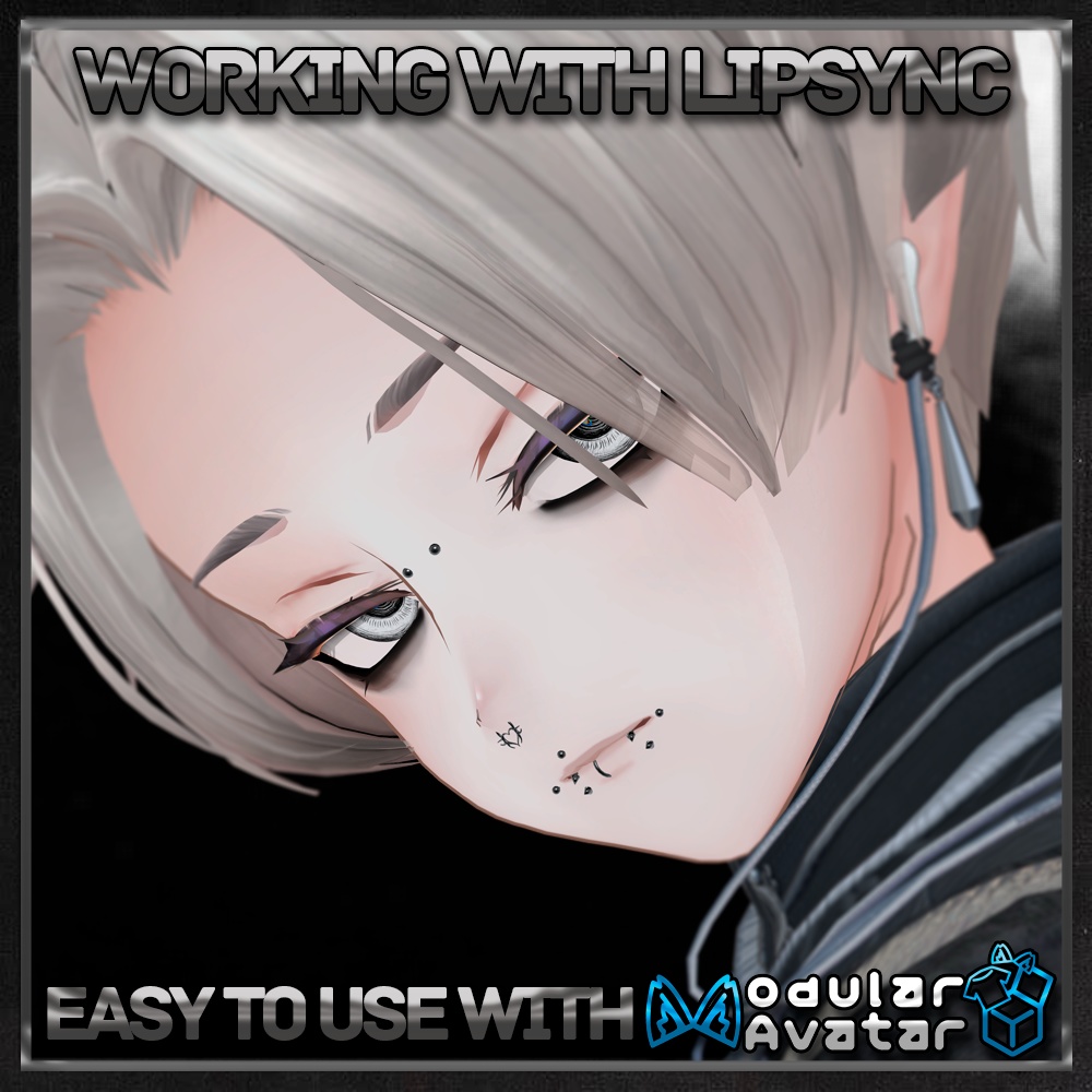 【21アバター対応】 Angelphobia Piercing ⟢ 【21 Avatars】