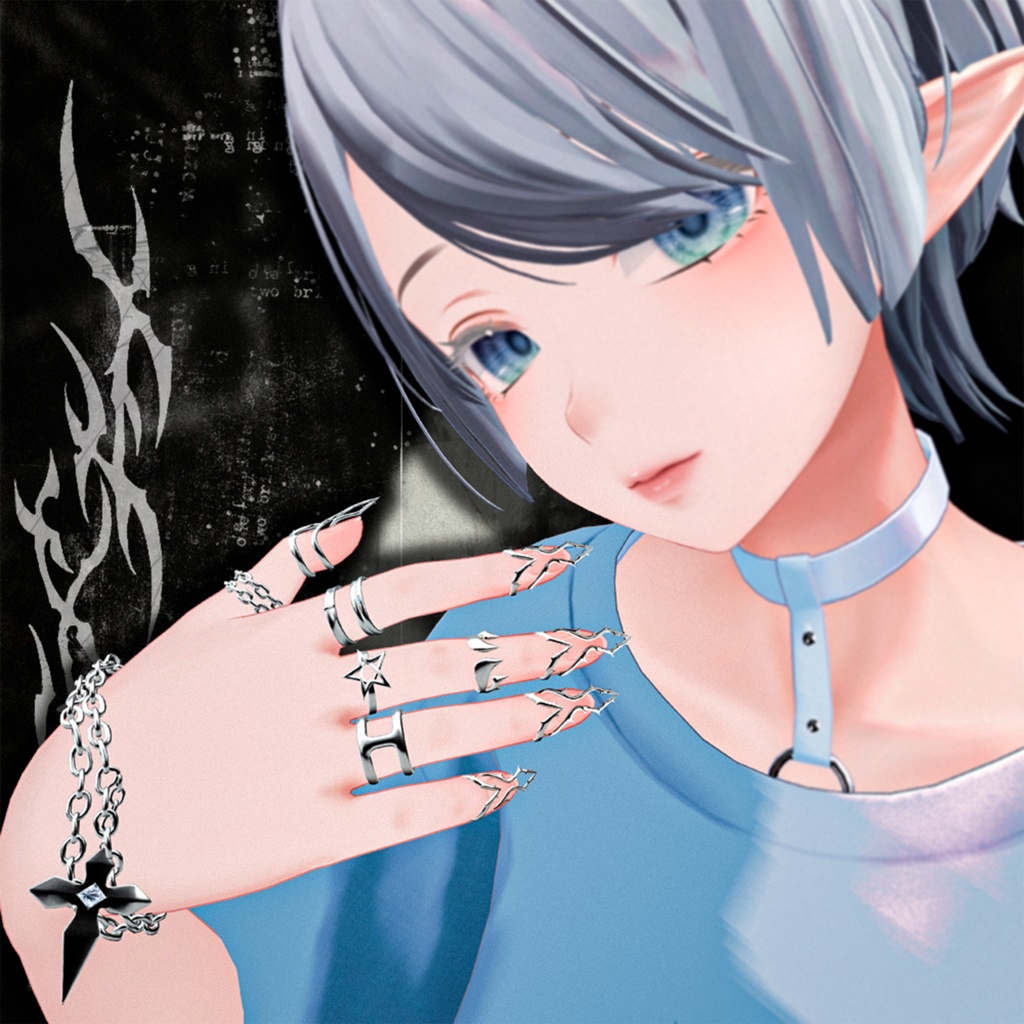 【10アバター対応】 Starlit Ring Set ⭐ 【10 Avatars】