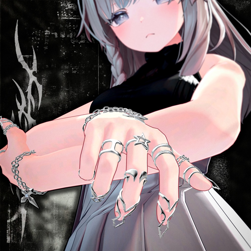 【10アバター対応】 Starlit Ring Set ⭐ 【10 Avatars】