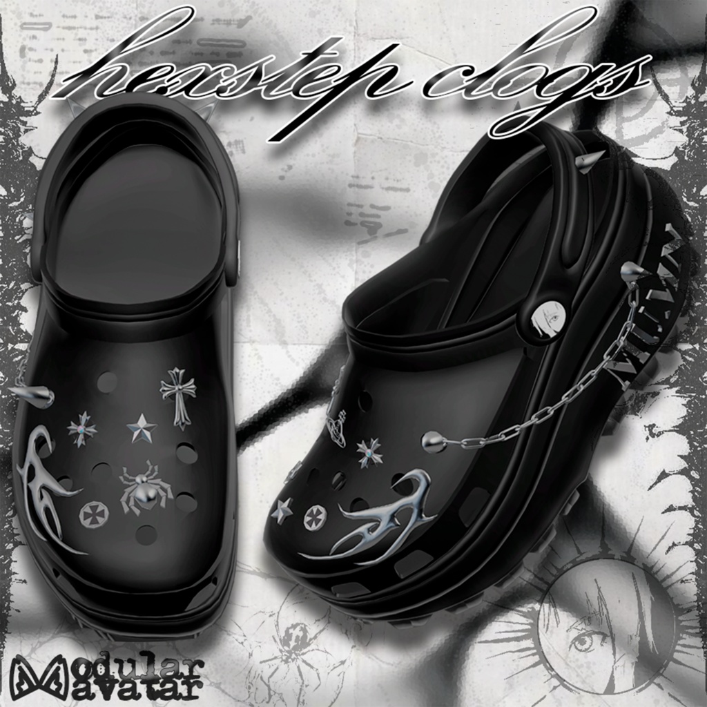 【21アバター対応】 Hexstep Clogs 🕷️ 【21 Avatars】