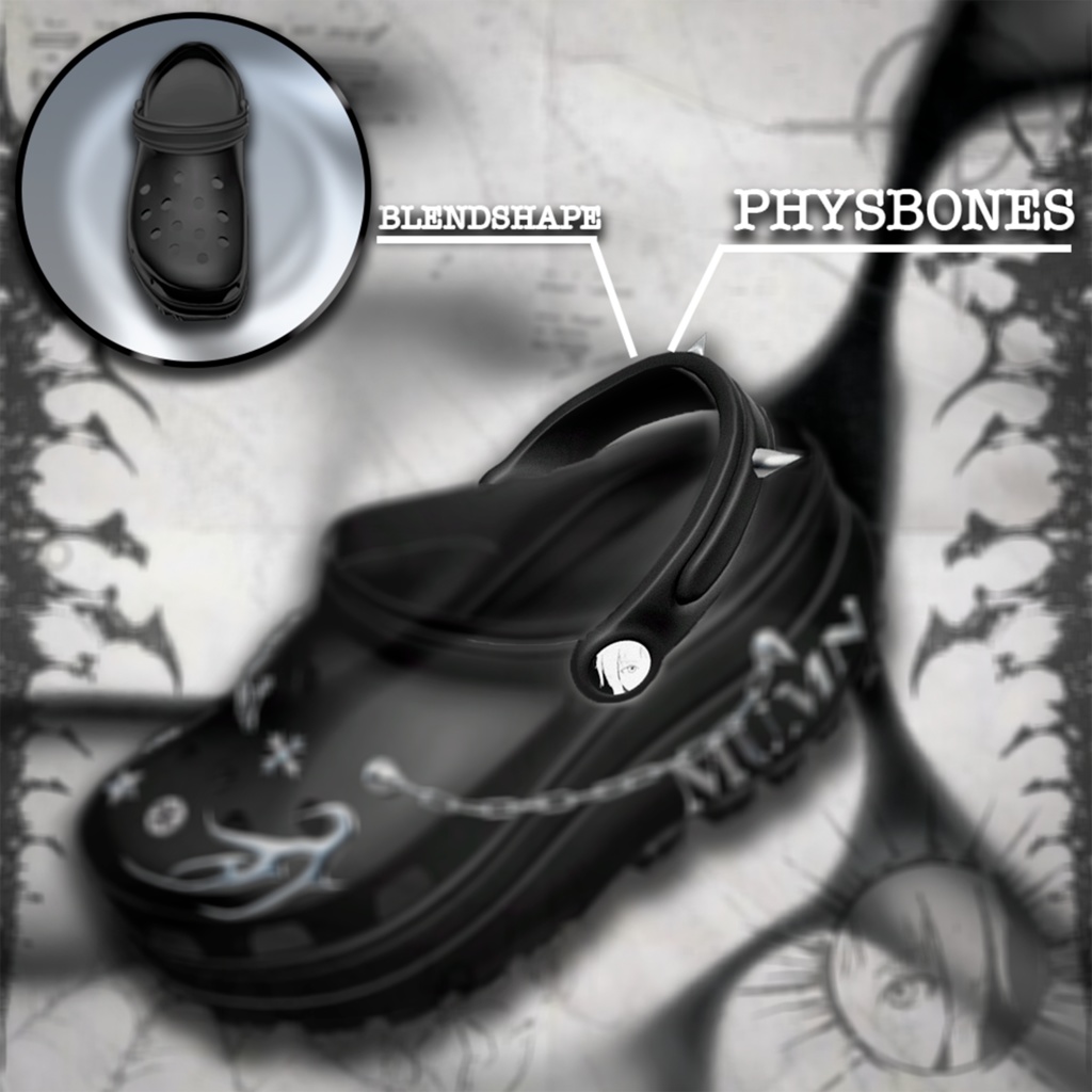 【21アバター対応】 Hexstep Clogs 🕷️ 【21 Avatars】