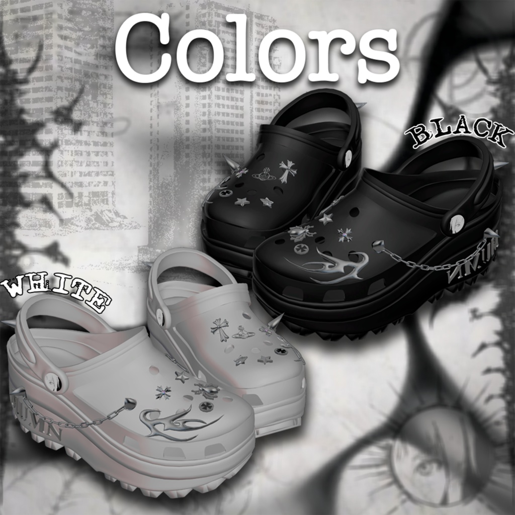 【21アバター対応】 Hexstep Clogs 🕷️ 【21 Avatars】