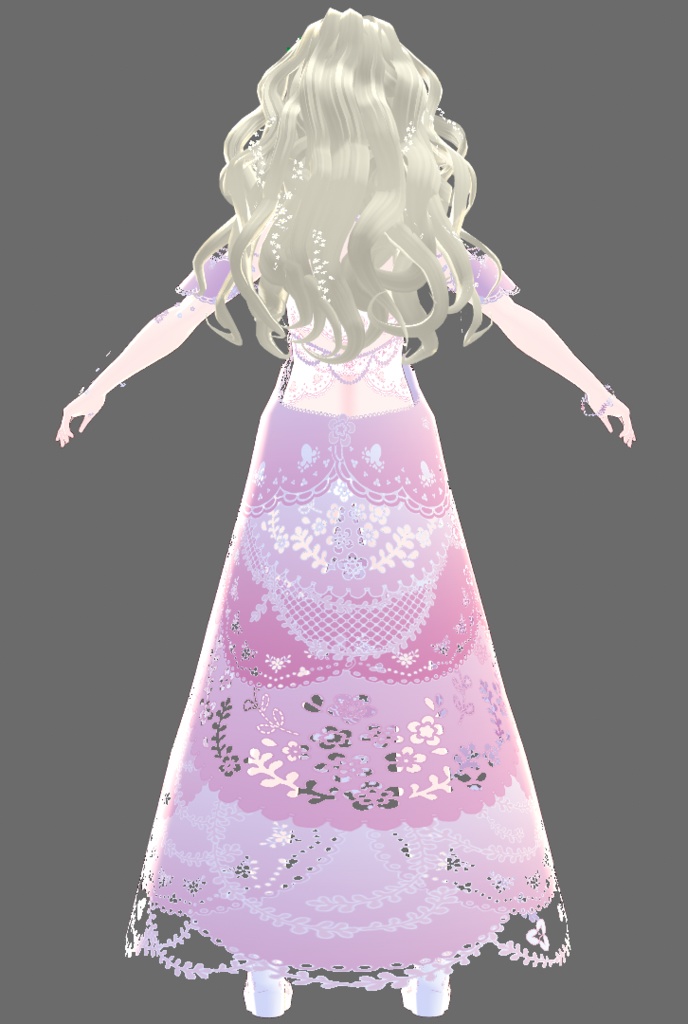 【Juwel04】花冠とピンクのグラデーションがキュート【テクスチャ流用可】