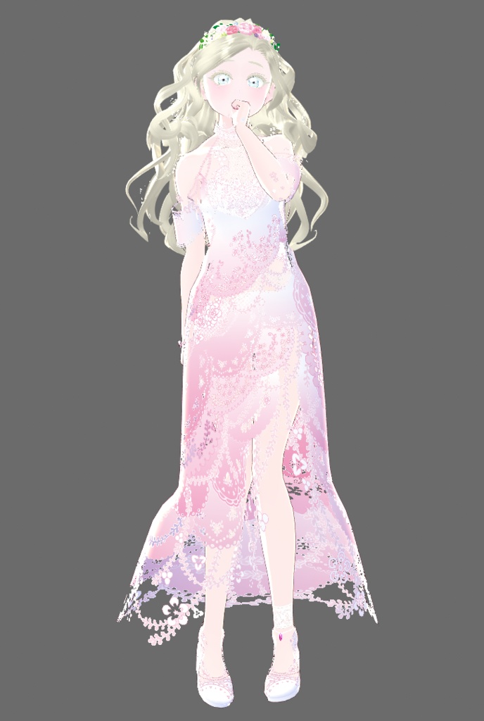 【Juwel04】花冠とピンクのグラデーションがキュート【テクスチャ流用可】