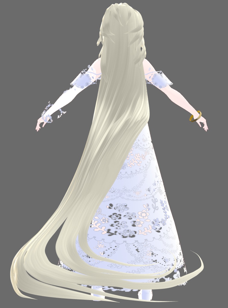 【Juwel01】純白の総レースドレス【.vroidファイル】