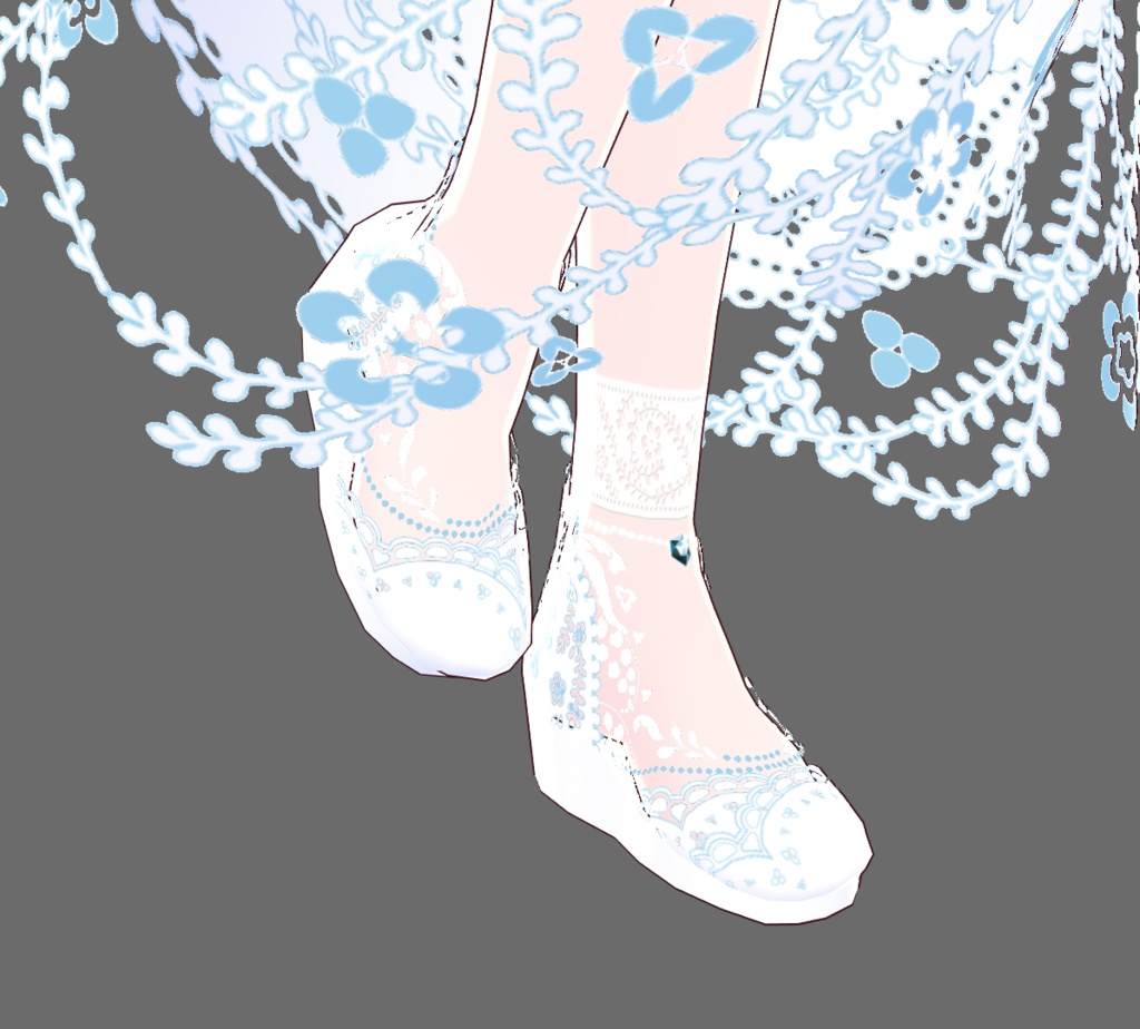 【Juwel03】一番可憐なカラーリング!白×ブルー【商用可】