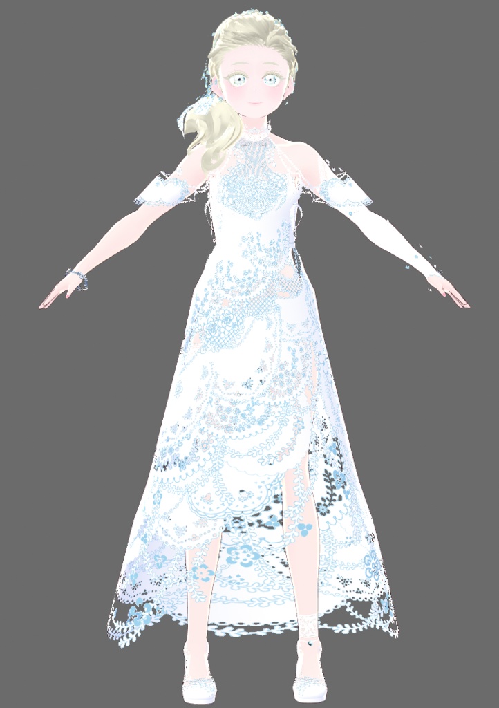 【Juwel03】一番可憐なカラーリング!白×ブルー【商用可】