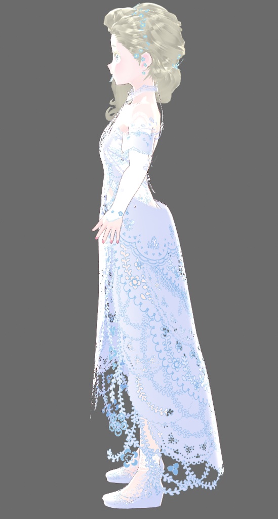 【Juwel03】一番可憐なカラーリング!白×ブルー【商用可】