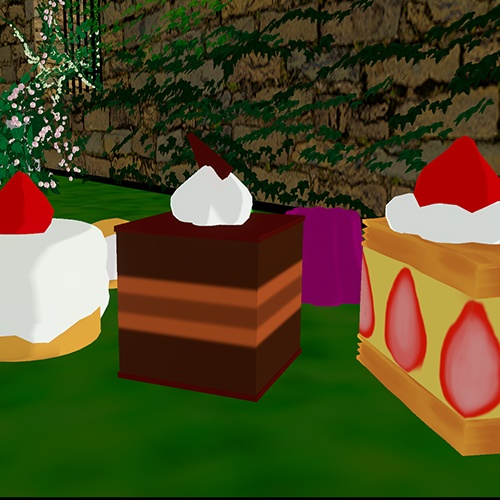 【CC0素材】【Blender】大きなお菓子【FBX】【VCI】