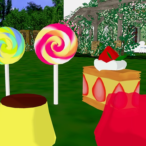 【CC0素材】【Blender】大きなお菓子【FBX】【VCI】