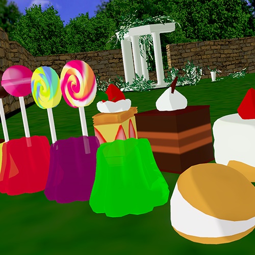 【CC0素材】【Blender】大きなお菓子【FBX】【VCI】