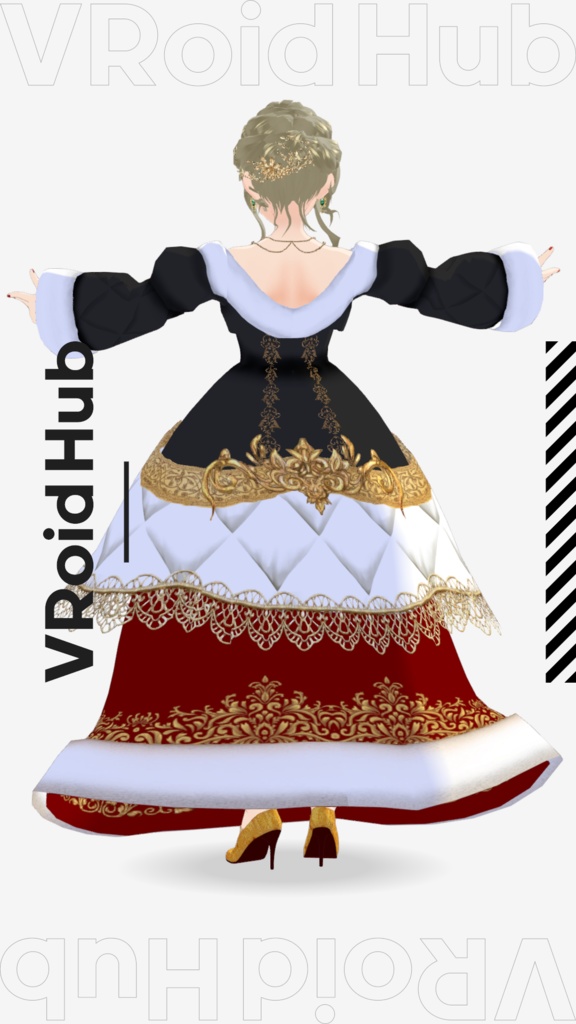 【Ma Reine(マリーヌ)】Vroidファイル+VRMファイル