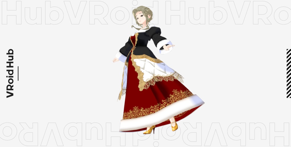 【Ma Reine(マリーヌ)】Vroidファイル+VRMファイル