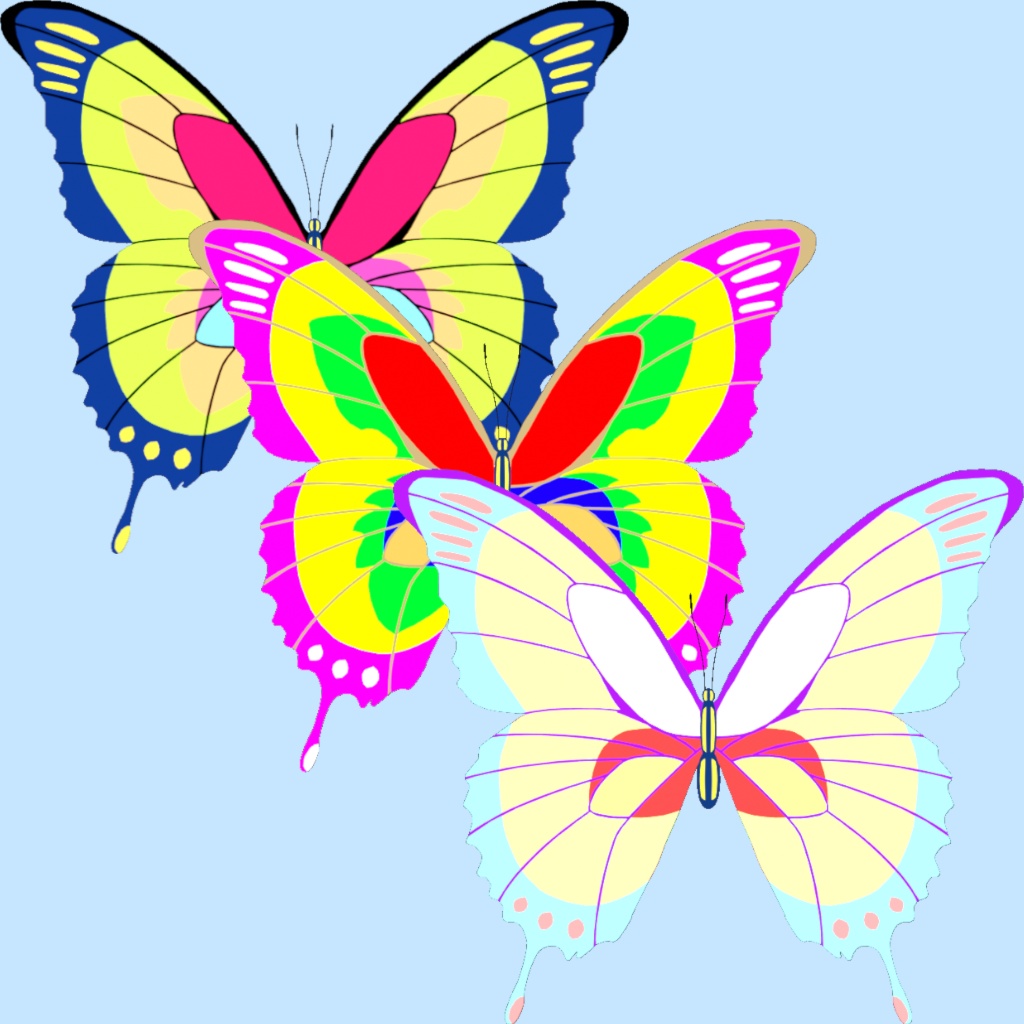 羽ばたく蝶-Flapping butterfly wings-【3D】