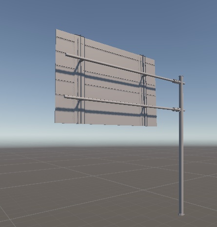 【VRcha想定】道路案内看板 (青看板)