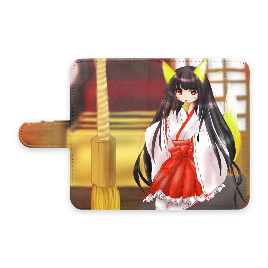 狐の巫女さんのAndroidケース