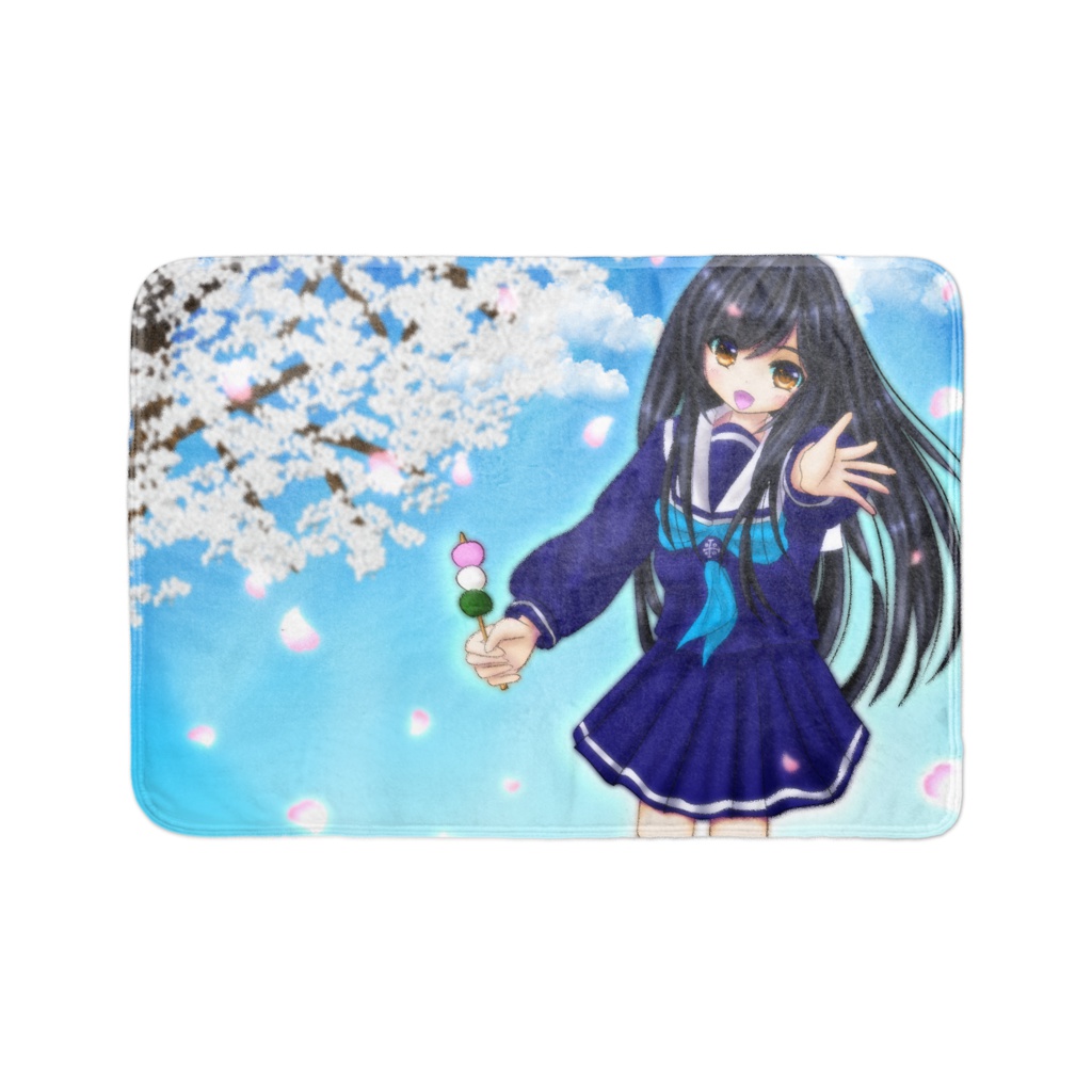 桜とひなちゃんのブランケット