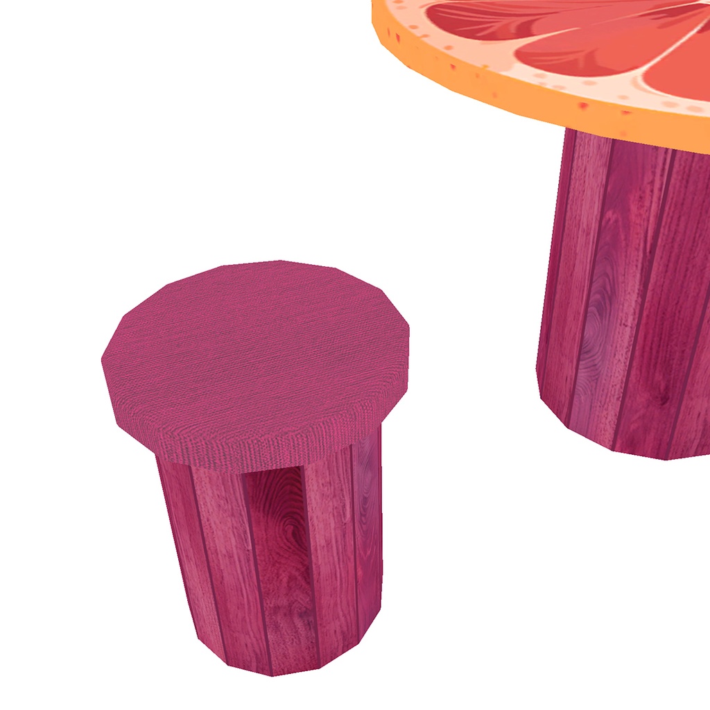 ピンクグレープフルーツの円卓