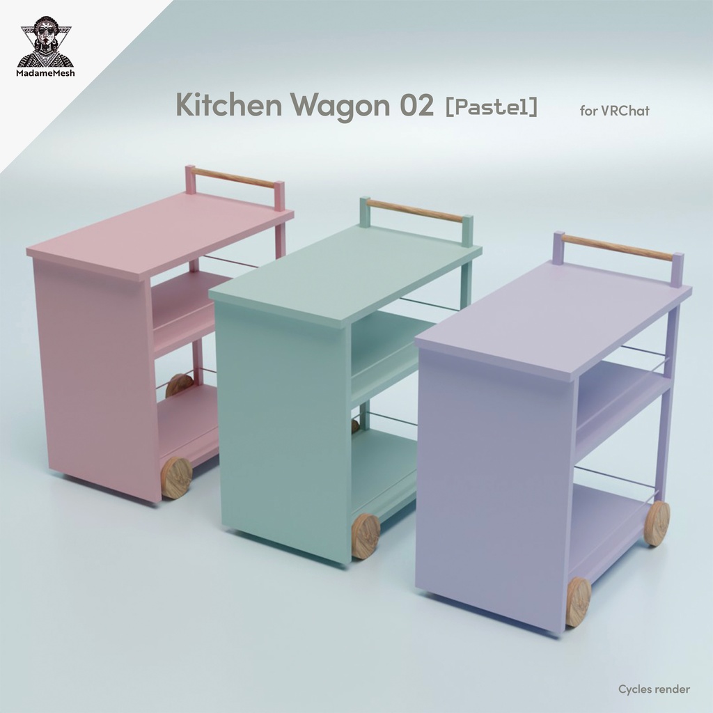 キッチンワゴン02(パステル)_KitchenWagon02[Pastel]