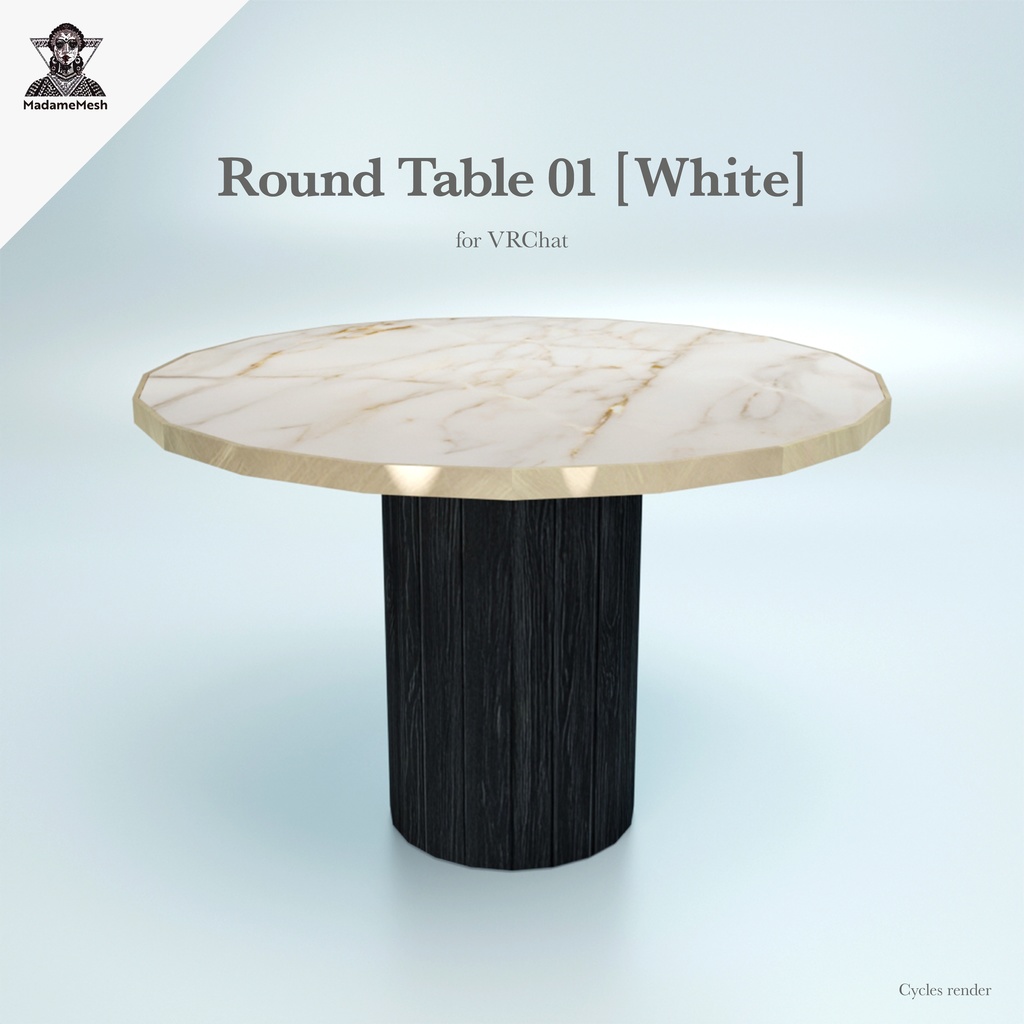 円卓01(ホワイト)_RoundTable01[White]
