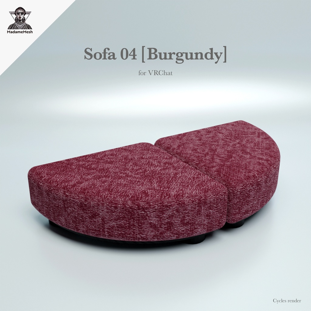 Sofa 04 [Burgundy]