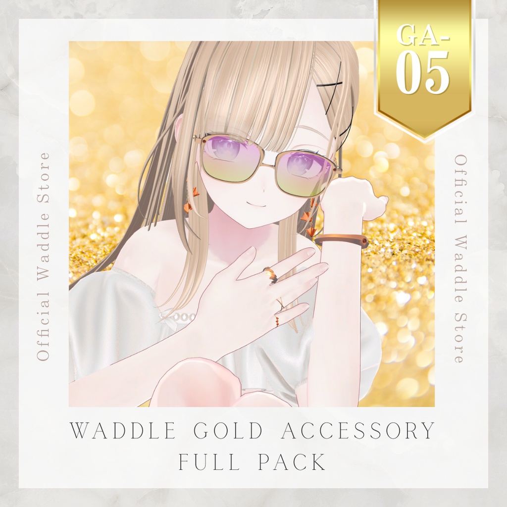 【汎用】Waddle Gold Accessory Full Pack 𓂃𓂂ꕤ*.ﾟ [GA-05] 