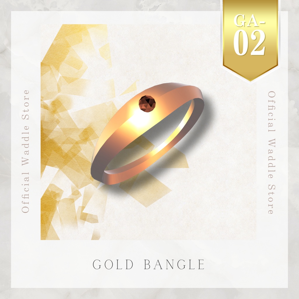【汎用】Gold Bangle [GA-02] 