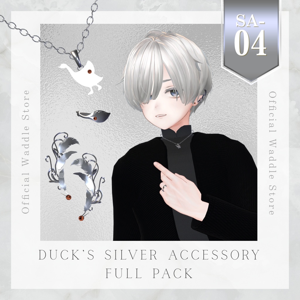 【汎用】Duck’s Silver Accessory Full Pack ꕤ.｡[SA-04]