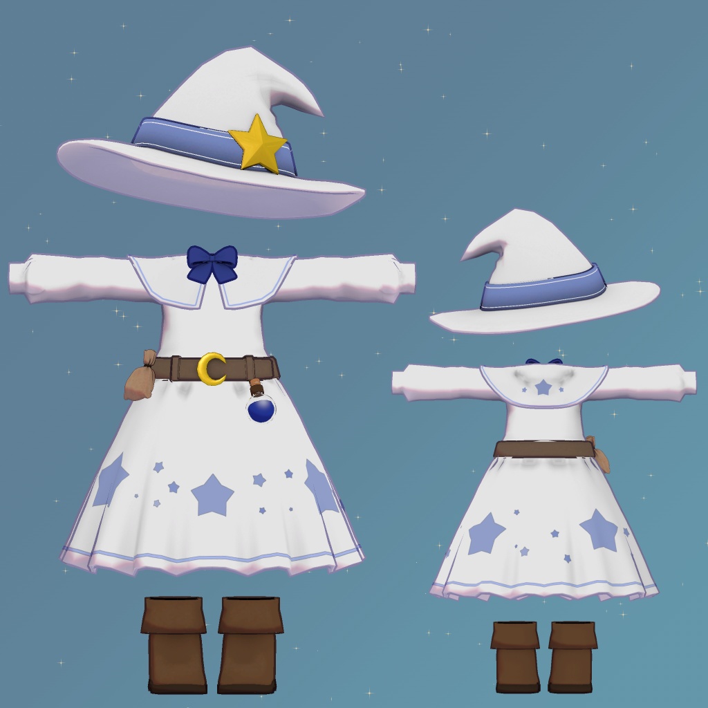 星空の冒険者衣装【キプフェル、クミン対応】