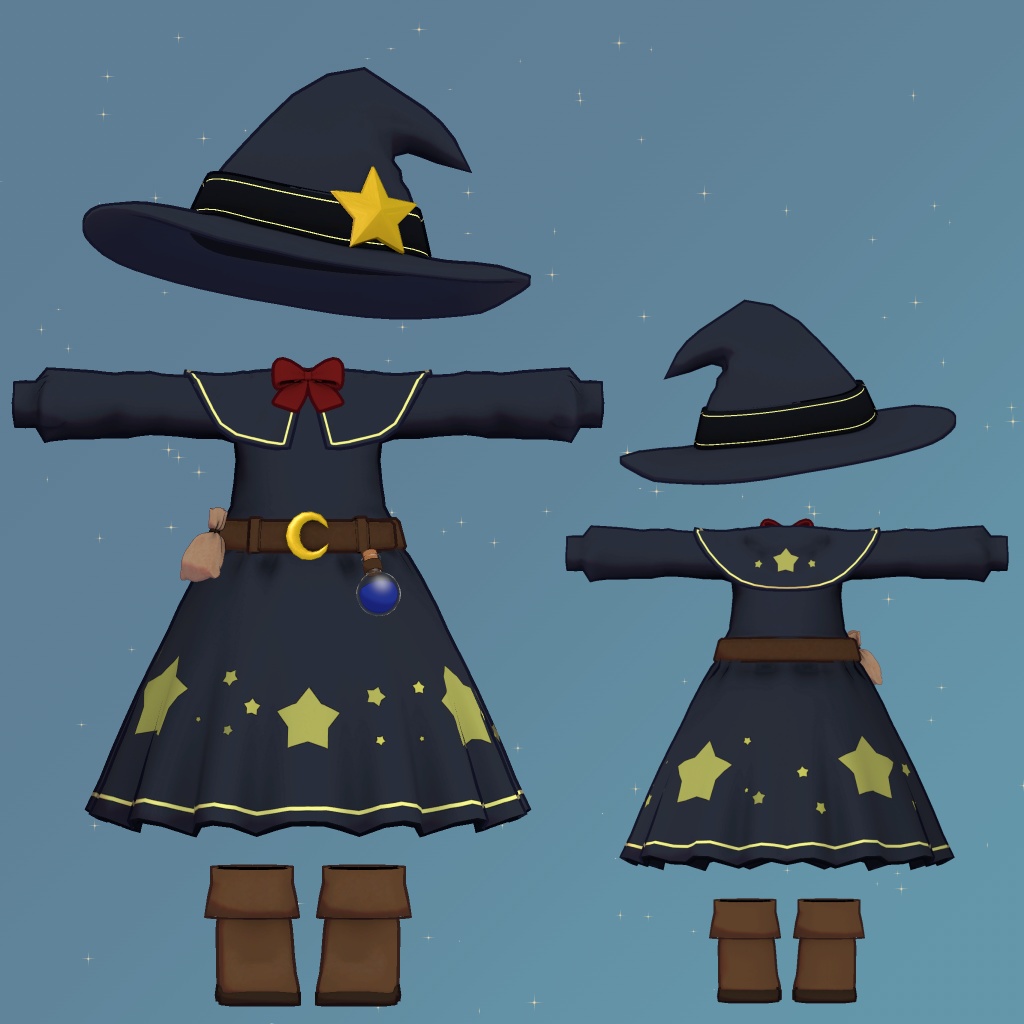 星空の冒険者衣装【キプフェル、クミン対応】