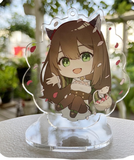 SDととフラワーシャワー2wayアクリルキーホルダー