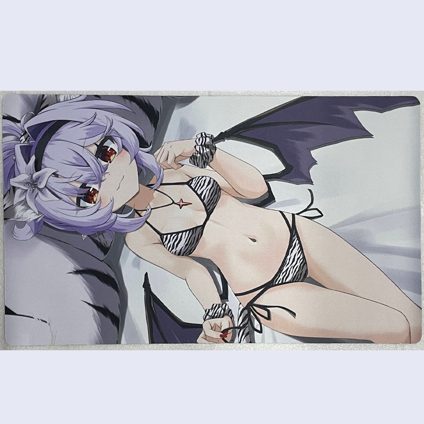 【受注販売1/17まで】布ラバー製プレイマット【C107虎柄ビキニレミリア】