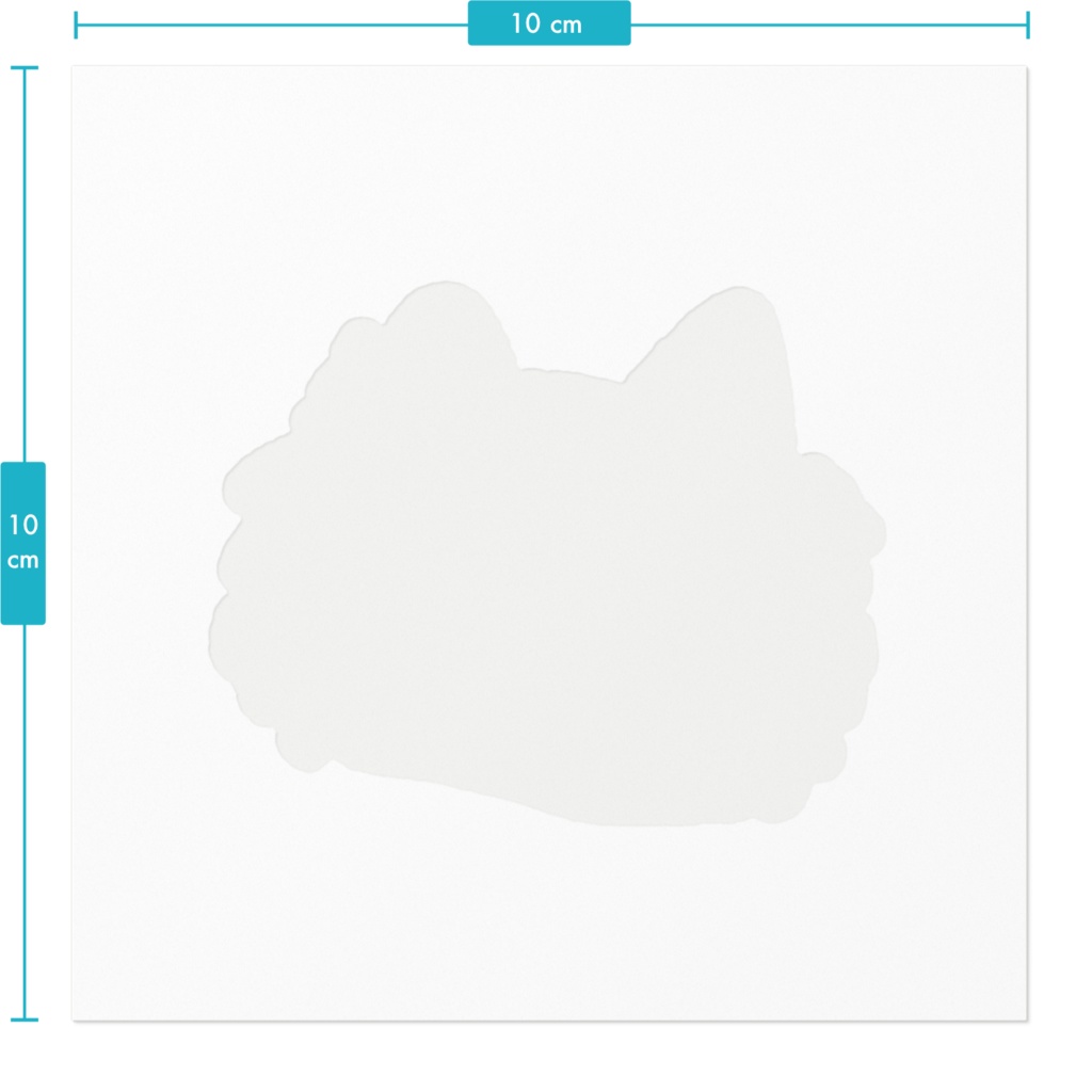 はがさないでステッカー(黒ホワイト縁)